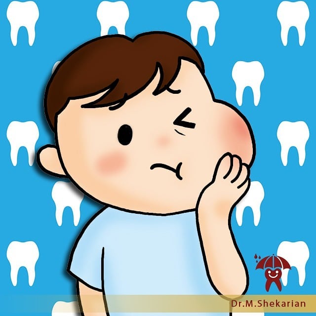 درد عصب کشی دندان کودکان